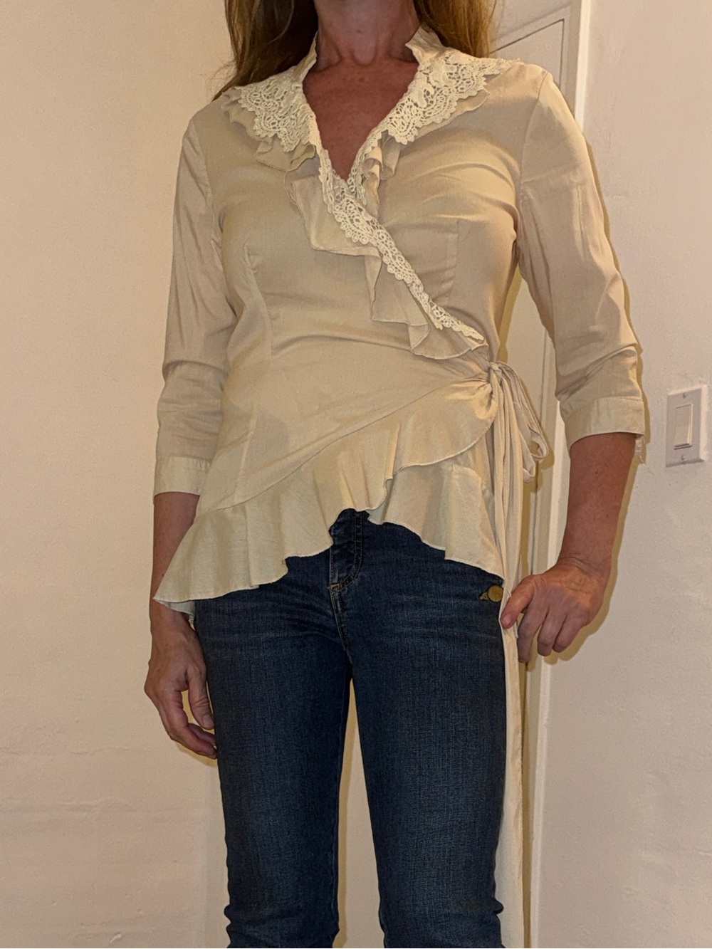 Women's Tan Bohemian Top